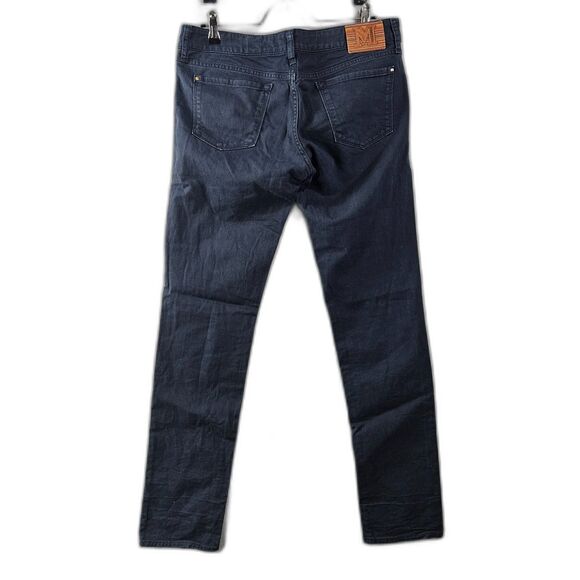 Missoni 31x32 Men's Jeans Rainbow Patch Navy Slim Leg Low Rise Made in Italy - Picture 3 of 13